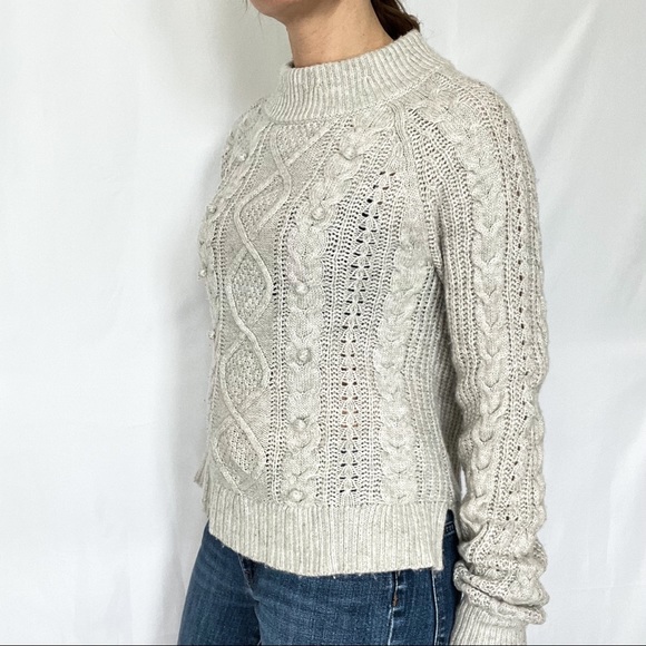 J.Crew Cable Knit Pullover Sweater Women Size S - Picture 3 of 15